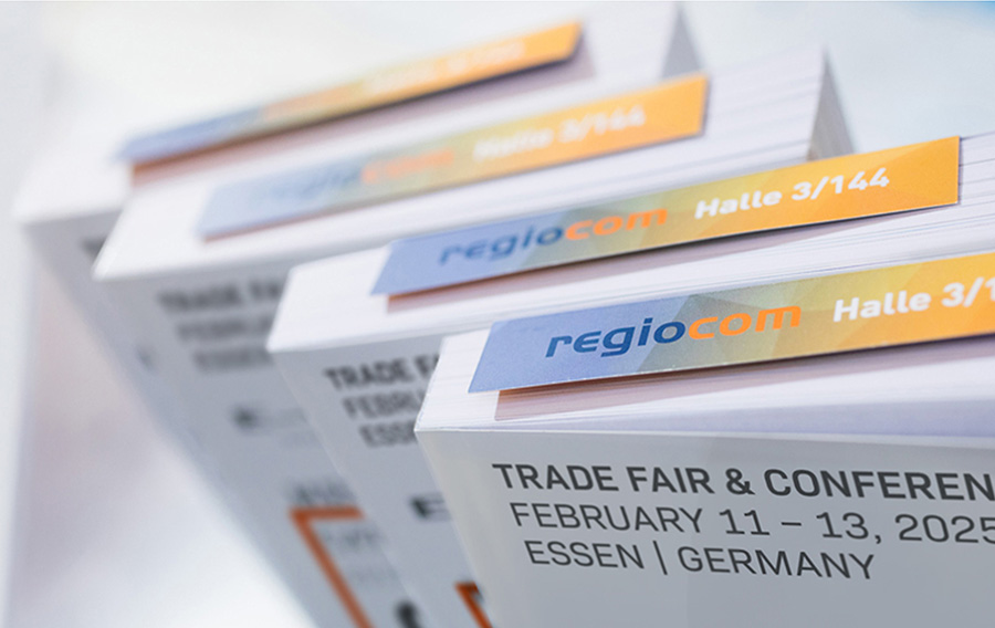 Lesezeichen im Messekatalog