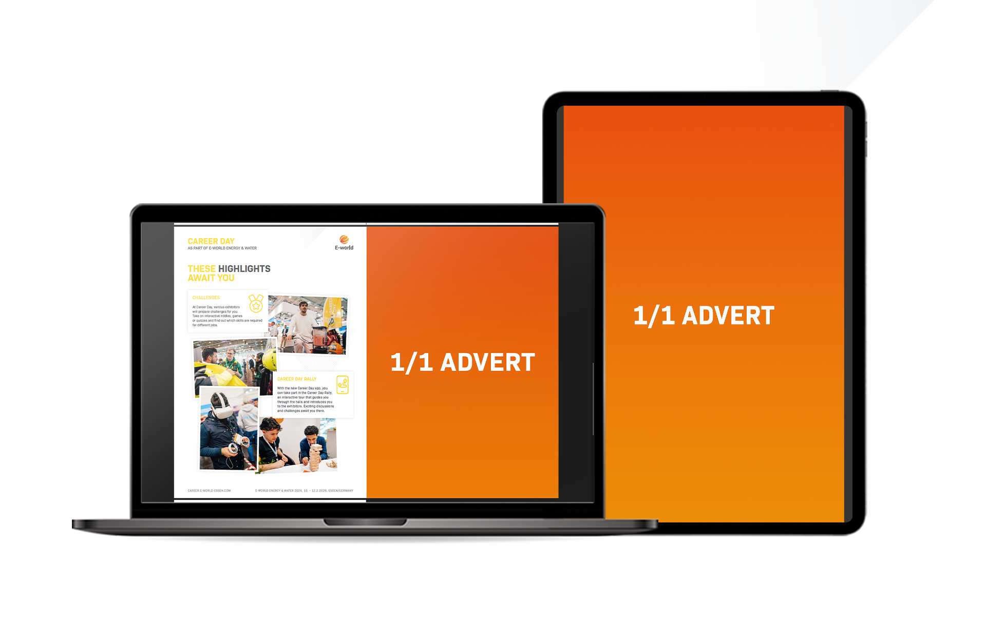 Anzeige im E-world Career Day Flyer