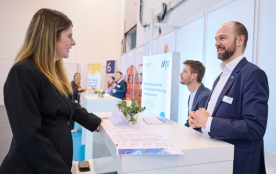 Pop-Up-Stand an einem Forum