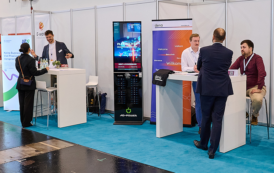 Pop-Up-Stand an einem Forum
