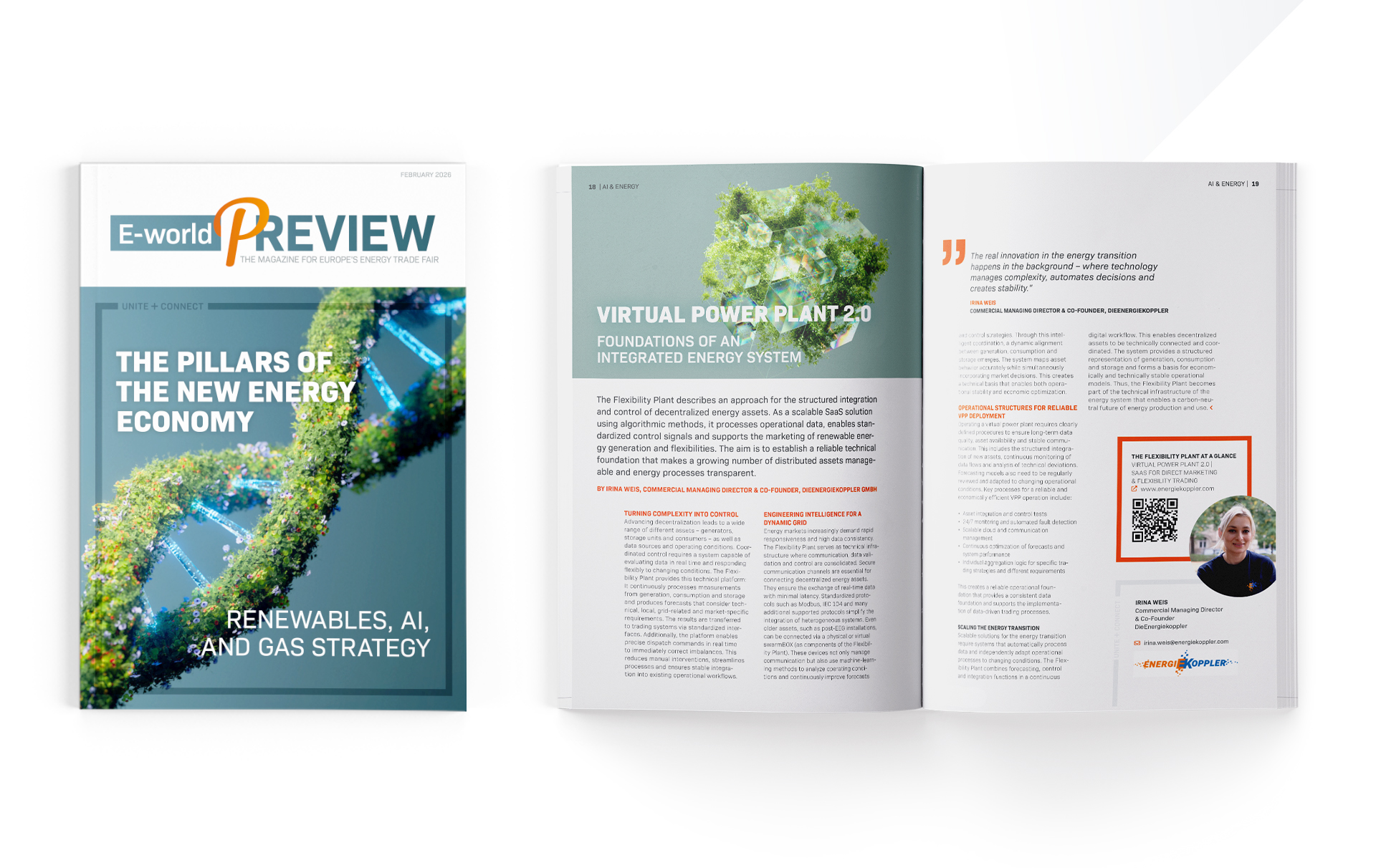 Anzeige im Messemagazin E-world P_Review